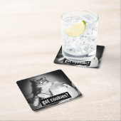 Katzenmilch von Jug Rechteckiger Pappuntersetzer (Vor Ort)