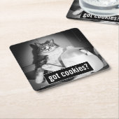 Katzenmilch von Jug Rechteckiger Pappuntersetzer (angewinkelt)