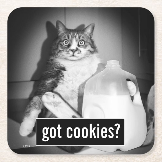 Katzenmilch von Jug Rechteckiger Pappuntersetzer (Vorderseite)