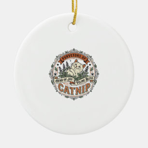 Katzenminze Katze Katzenminze Vintage Vektor Art S Keramik Ornament