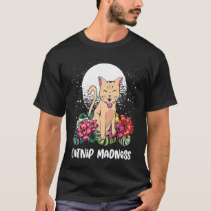 Katzenminze Wahnsinn Katze   Kätzchen Humor Katzen T-Shirt