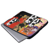 Katzenmischung Laptopschutzhülle (Vorne Knopf)