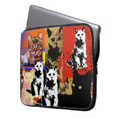 Katzenmischung Laptopschutzhülle (Vorderseite Links)