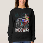 Katzenmonster-Reitwagen Amerikanische Flagge Plus  Sweatshirt (Vorderseite)