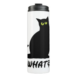 Katzenmord blutiges Messer Thermosbecher