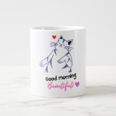 Katzenmorgens Jumbo-Tasse (Vorderseite)