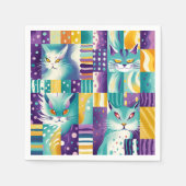 Katzenmosaik 3 serviette (Vorderseite)