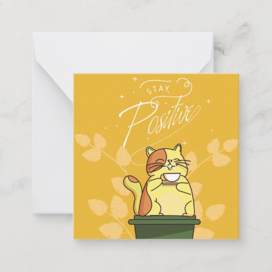 KatzenMotivierend Mitteilungskarte (Vorderseite)