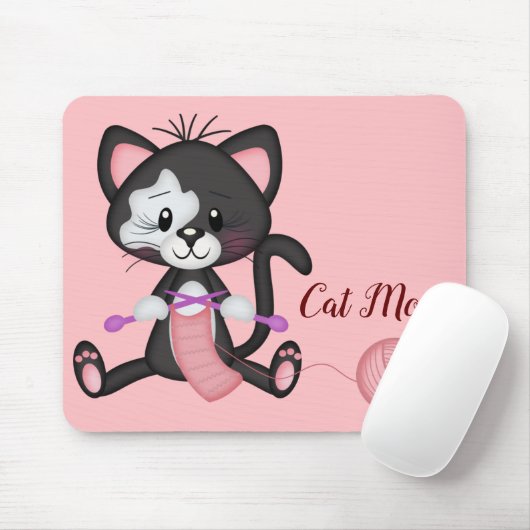Katzenmousse-Mama Mousepad (Mit Mouse)