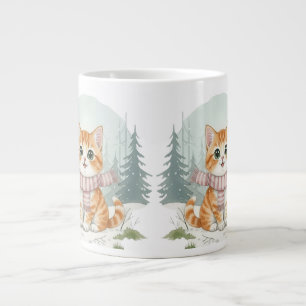 Katzenmug Kitten, Wasserfarben-Geschenk für Katzen Jumbo-Tasse