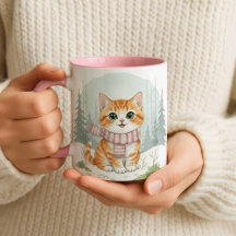 Katzenmug Kitten, Wasserfarben-Geschenk für Katzen