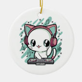 Katzenmusik Keramik Ornament (Vorne)