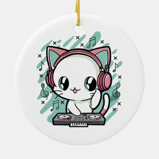 Katzenmusik Keramik Ornament (Hinten)