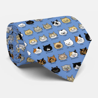 *Katzenmuster 【 ブ猫ブ猫柄ネタ Krawatte