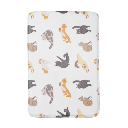 Katzenmuster Badematte (Vorderseite Vertikal)