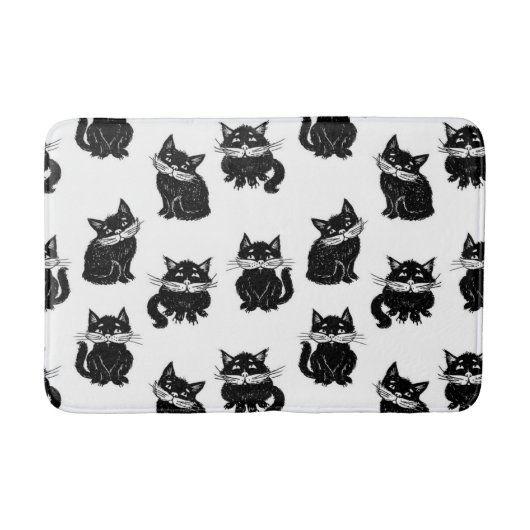 Katzenmuster Badematte (Vorderseite)