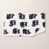 Katzenmuster Badhandtuch Set (Handtuch)