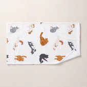 Katzenmuster Badhandtuch Set (Handtuch)