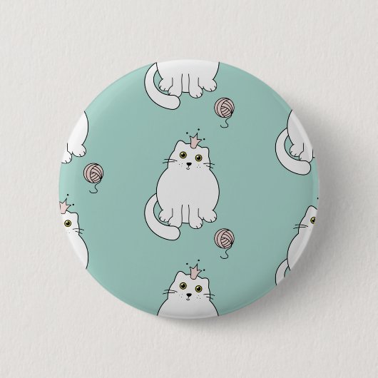 Katzenmuster Button (Vorderseite)