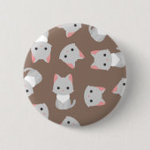 Katzenmuster Button (Vorderseite)