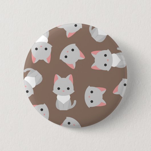 Katzenmuster Button (Vorderseite)