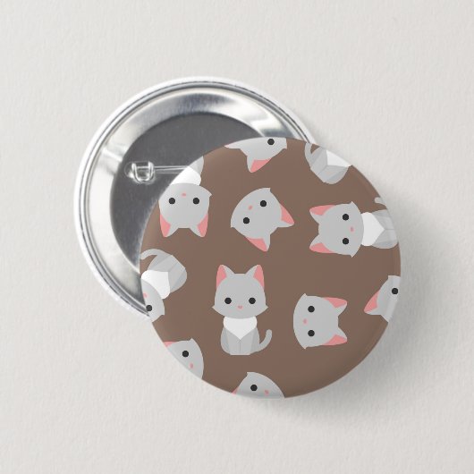 Katzenmuster Button (Vorne & Hinten)