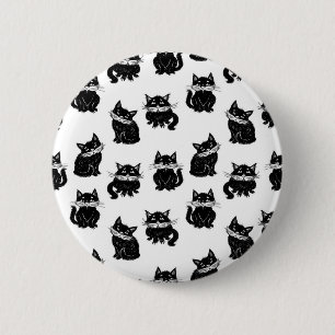 Katzenmuster Button