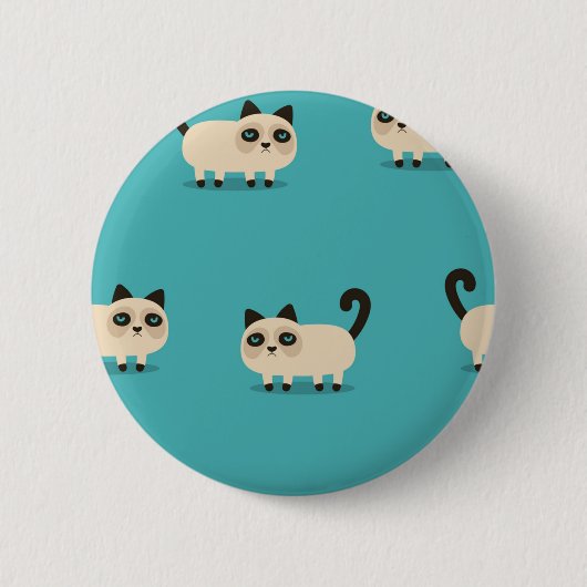 Katzenmuster Button (Vorderseite)