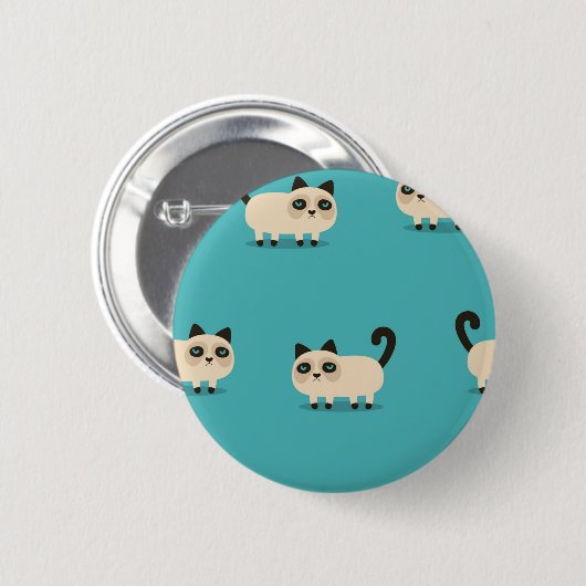 Katzenmuster Button (Vorne & Hinten)
