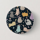 Katzenmuster Button (Vorderseite)