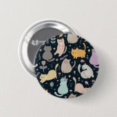 Katzenmuster Button (Vorne & Hinten)
