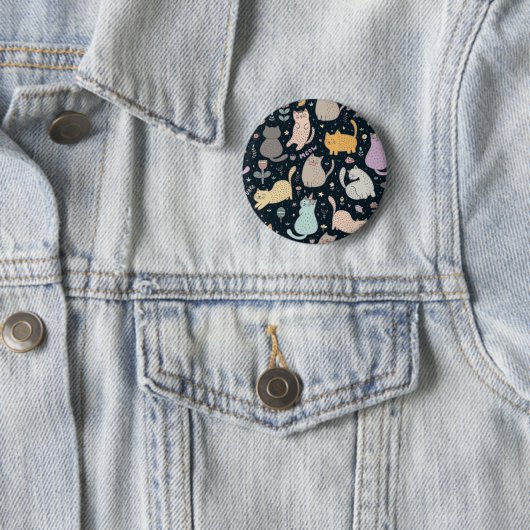 Katzenmuster Button (Beispiel)