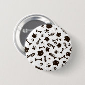 Katzenmuster Button (Vorne & Hinten)