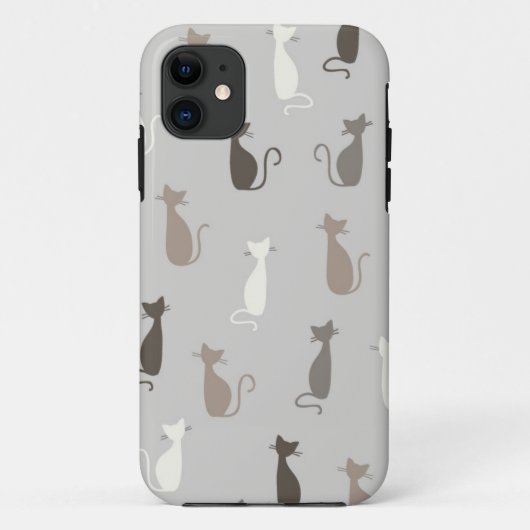 Katzenmuster Case-Mate iPhone Hülle (Rückseite)