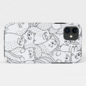 Katzenmuster Case-Mate iPhone Hülle (Rückseite (Horizontal))