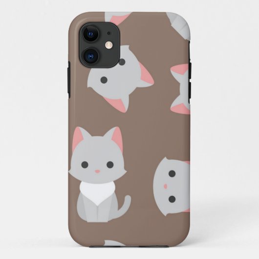 Katzenmuster Case-Mate iPhone Hülle (Rückseite)