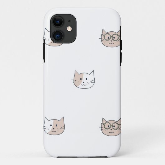 Katzenmuster Case-Mate iPhone Hülle (Rückseite)