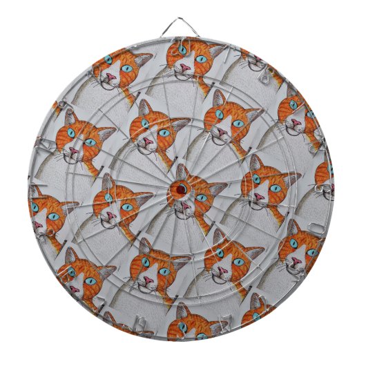 Katzenmuster-Dartboard Dartscheibe (vorne)