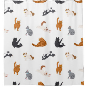 Katzenmuster Duschvorhang