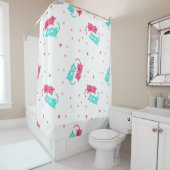 Katzenmuster Duschvorhang (Beispiel)