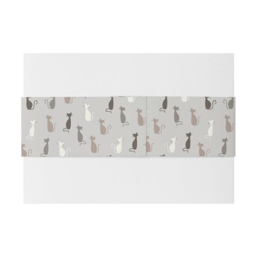 Katzenmuster Einladungsbanderole (Rückseitenbeispiel)