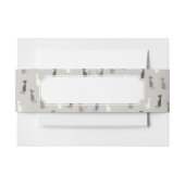 Katzenmuster Einladungsbanderole (Vorderseite Beispiel)