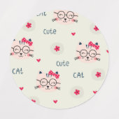 Katzenmuster Etiketten (Design 2)