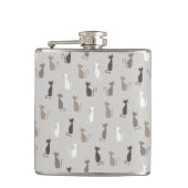 Katzenmuster Flachmann (Vorderseite)