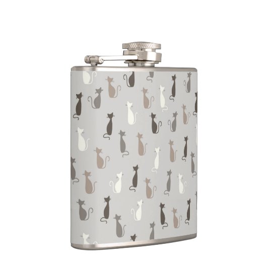 Katzenmuster Flachmann (Rechts)