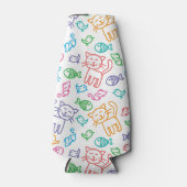 Katzenmuster Flaschenkühler (Vorderseite)