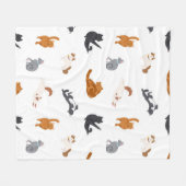 Katzenmuster Fleecedecke (Vorderseite (Horizontal))