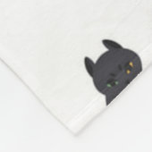 Katzenmuster Fleecedecke (Ecke)