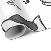 Katzenmuster Geschenkpapier (Rolleneckpunkt)