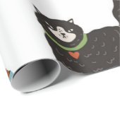 Katzenmuster Geschenkpapier (Rolleneckpunkt)